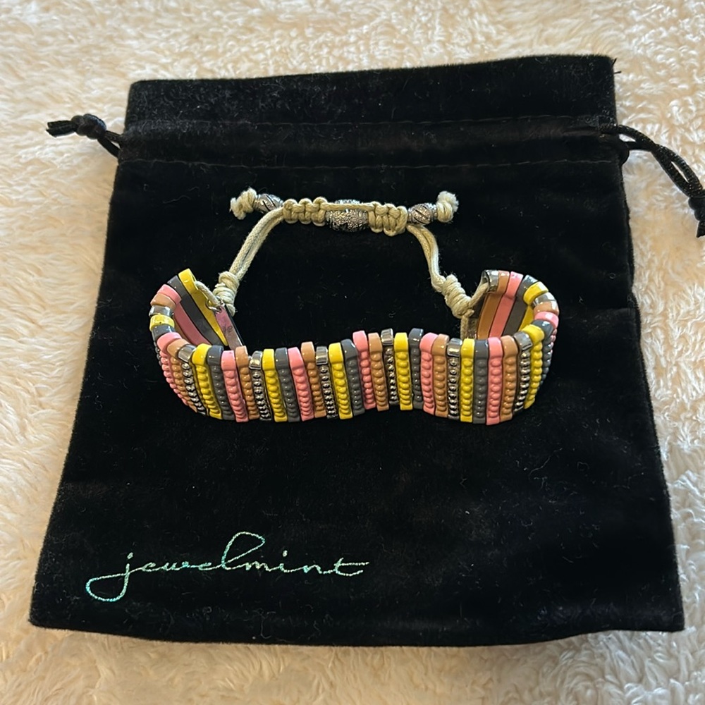 JEWELMINT for always BRACELET cord metal band cuff for keeps adjustable wrist.